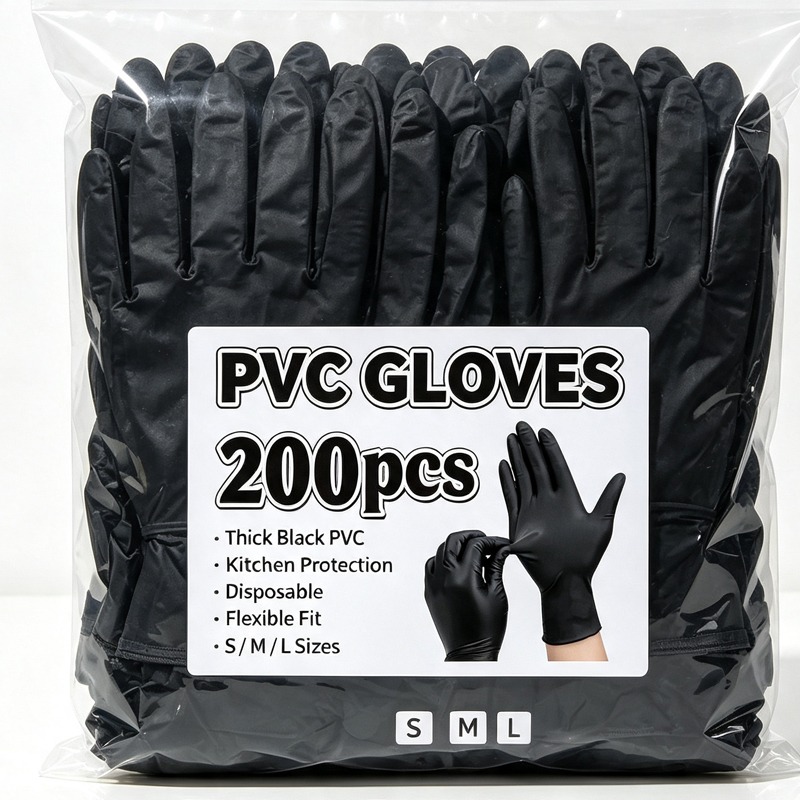 Latex Disposable Glove - Disposable Black Gloves Unisex Latex Free