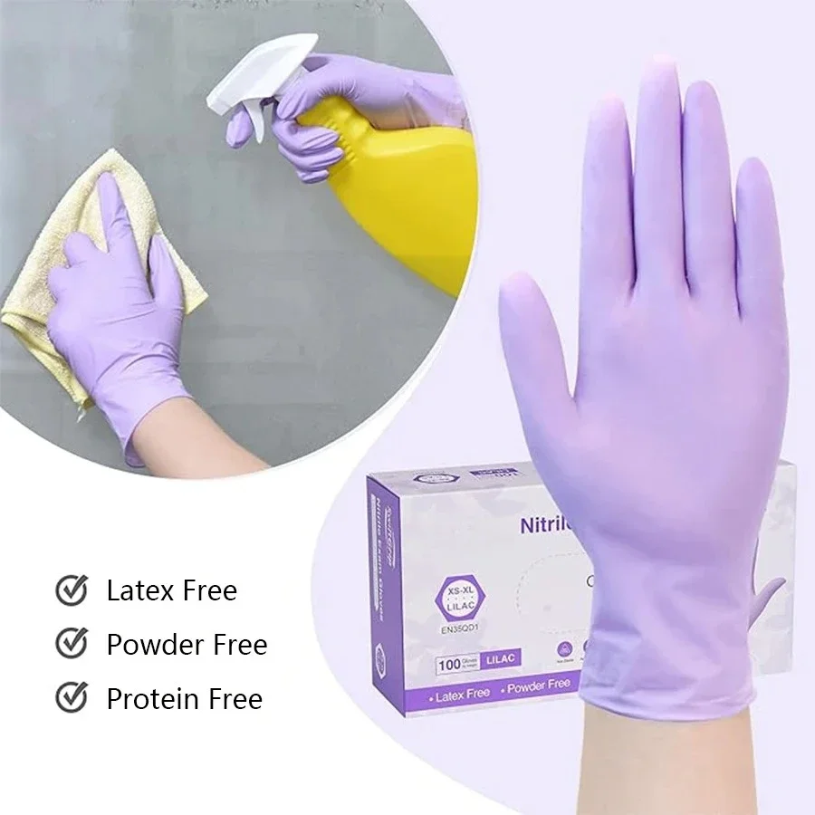 10/20/50/100PCS Purple Disposa - đánh giá và giá Nitrile Mechanic Glove
