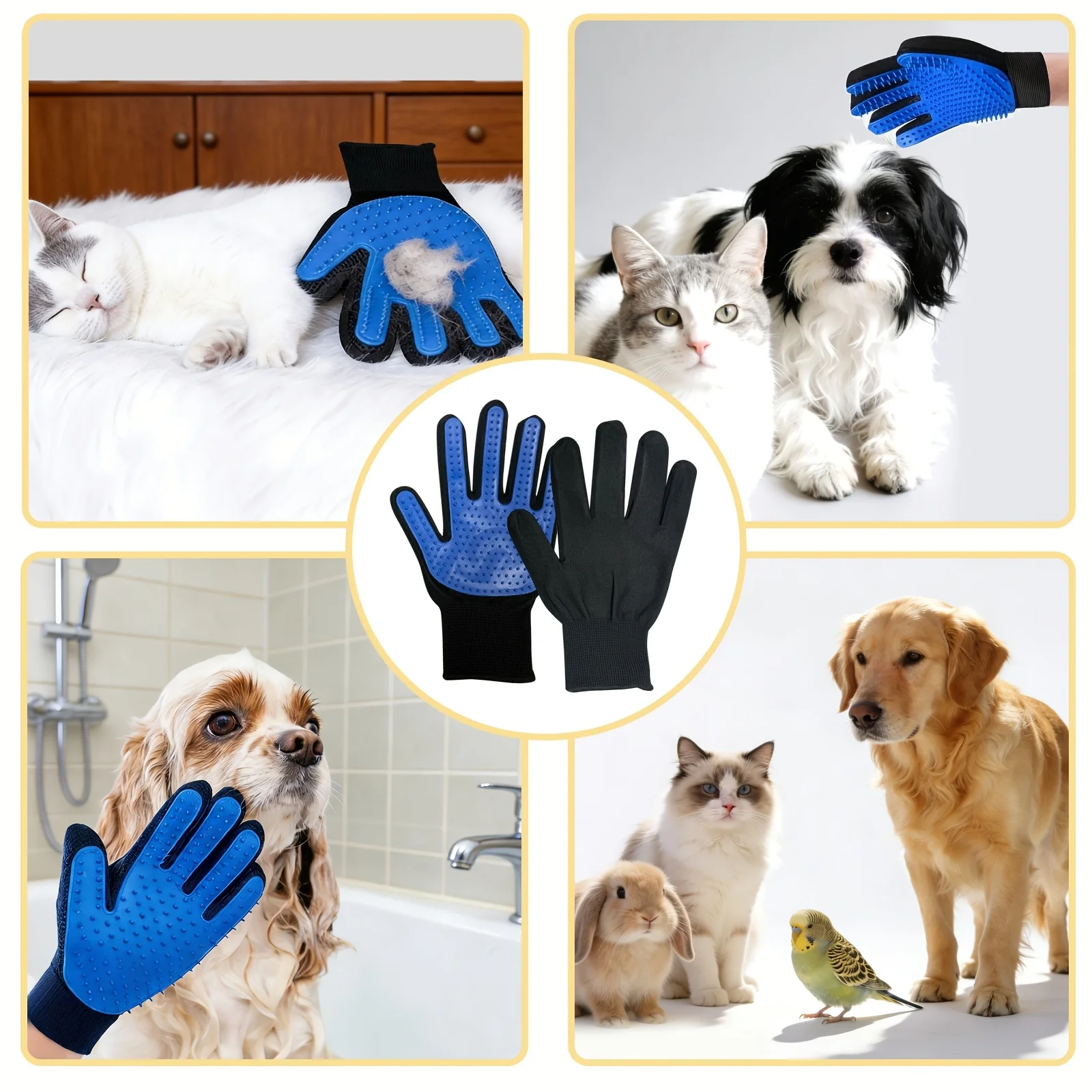 Pet Gloves Cat Grooming Gloves - đánh giá và giá Rubber Glove Cleaning