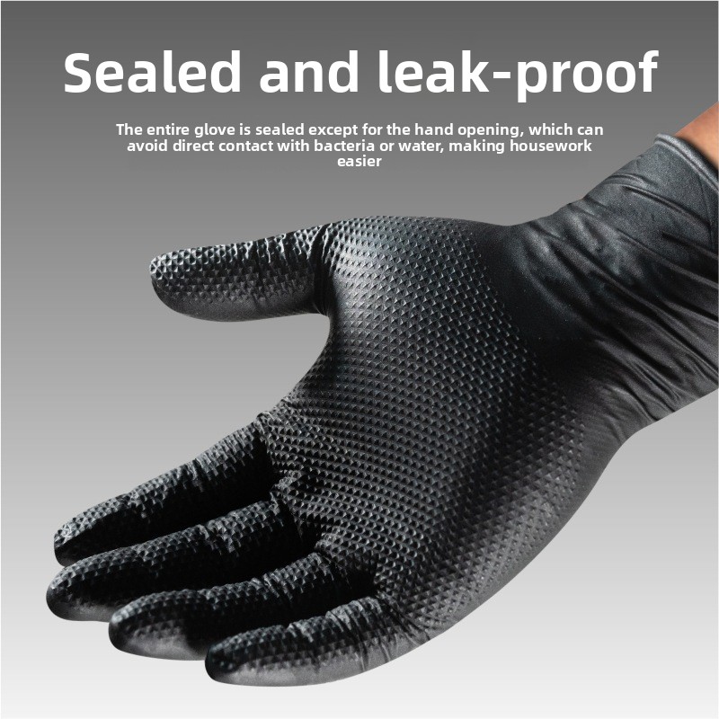 Heavy Duty Diamond Pattern Nit - đánh giá và giá Nitrile Mechanic Glove