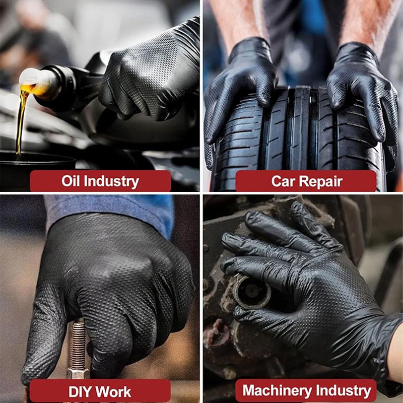 Extra Thick 8 Mil  Heavy Duty  - đánh giá và giá Nitrile Mechanic Glove